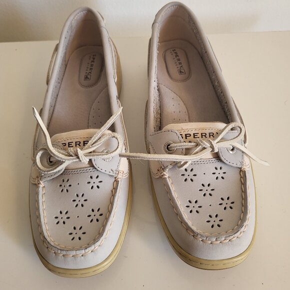 Sperry Top Sider Angelfish Boat Shoes Women's leather flats size 8.5 - Picture 1 of 6